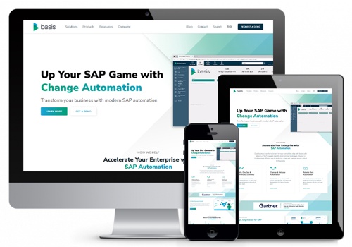 Web Design Package Example: SAP Automation Company