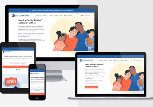 Mobile & App Marketing Package Example: Mdconnected UI/UX, App Development, Deployment