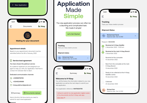 UX/UI Design Package Example: Visa Application Made Simple