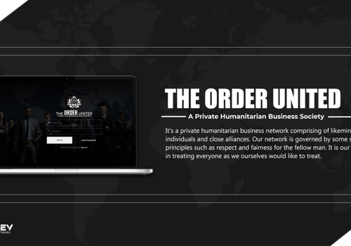 Web Development Package Example: The Order United - A Private Humanitarian Business Society