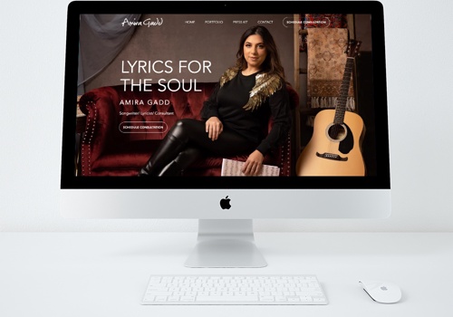 Web Design Package Example: Wix Website for Singer/Songwriter