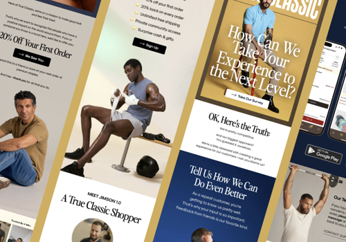 Email Marketing Package Example: Email Marketing: True Classic