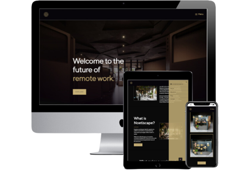 Web Design Package Example: Noetiscape - The Solo Work Lounge