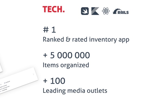 Mobile App Development Package Example: Sortly. Tech