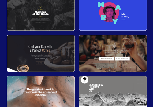 Web Design Package Example: Portfolio