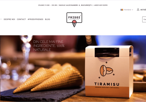 E-Commerce Development Package Example: Ice-Cream, Gelato Shopify Store