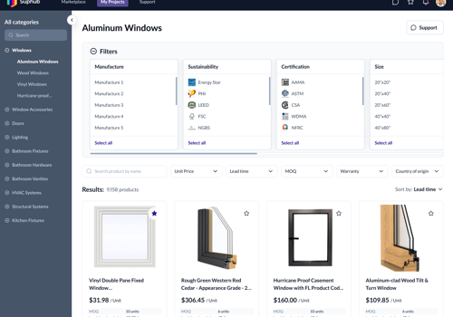 Custom Software Development Package Example: Suphub - B2B multi-vendor marketplace