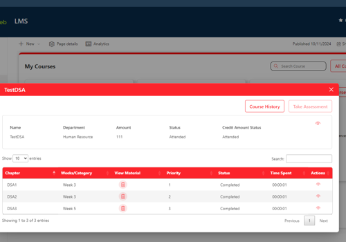 UX/UI Design Package Example: Learning Management System