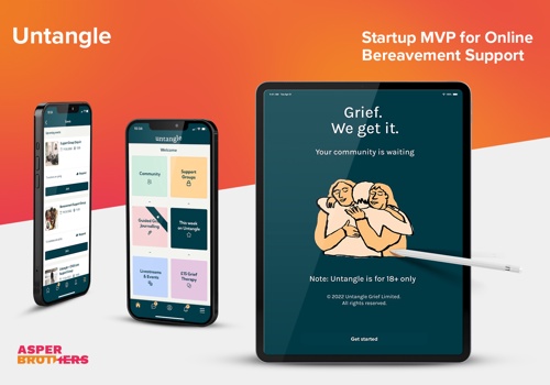 Web Development Package Example: Untangle - Online Bereavement Support