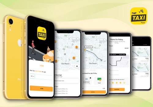 Graphic Design Package Example: Tap Taxi