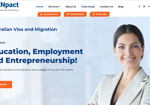 Social Media Marketing Package Example: Web Design & Social Media for Migration Agency