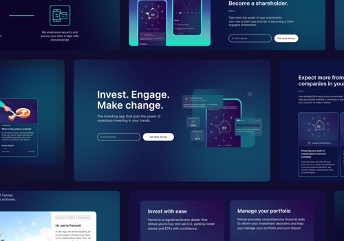 Web Design Package Example: Fennel – High-Converting Landing Page