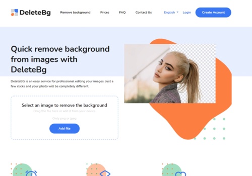 Web Design Package Example: Deletebg