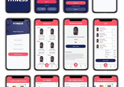 Web Design Package Example: Fitness App