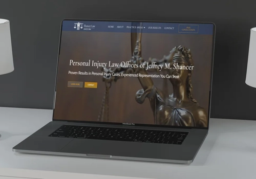 Web Design Package Example: Website design for Personal Injury Lawyer
