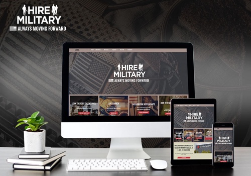 Web Design Package Example: HireMilitary