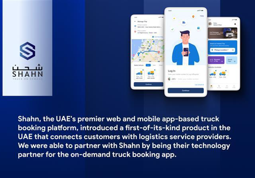 UX/UI Design Package Example: Shahn- Truck Booking App