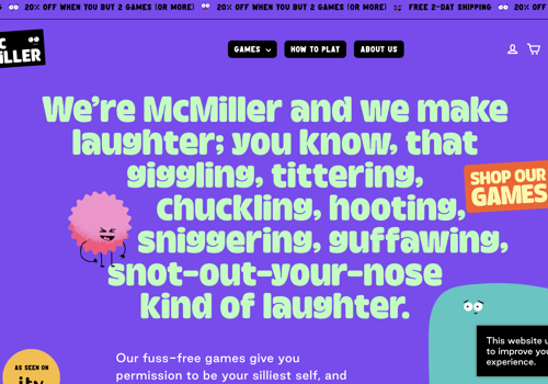 E-Commerce Development Package Example: Priority support for Indie board game company