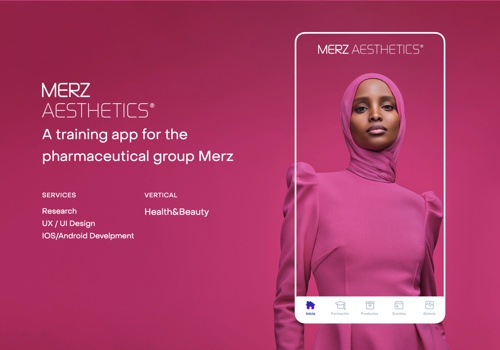 Web Design Package Example: A training app for the pharmaceutical group Merz