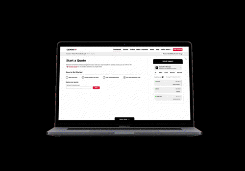UX/UI Design Package Example: Gemini Digital Transformation