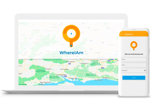 Mobile App Development Package Example: WhereIAm Application