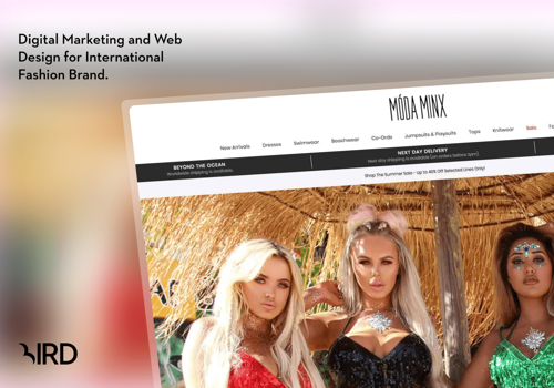 Search Engine Optimization Package Example: Moda Minx - Digital Marketing and Website Design