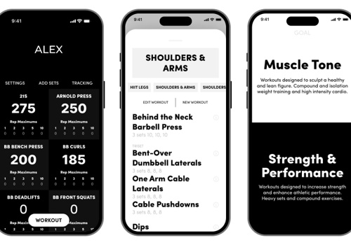 UX/UI Design Package Example: IRON: weightlifting App