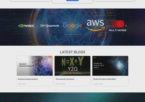 Web Development Package Example: QuantumEon