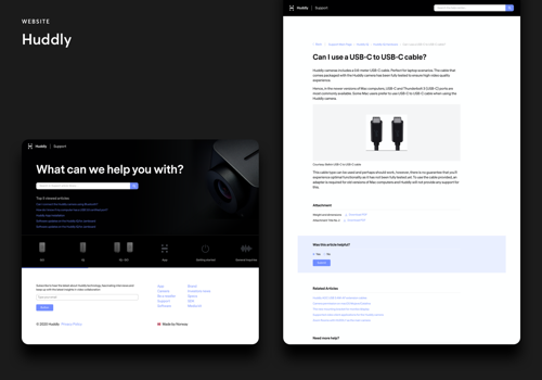 Web Design Package Example: Huddly – Web Design & Development