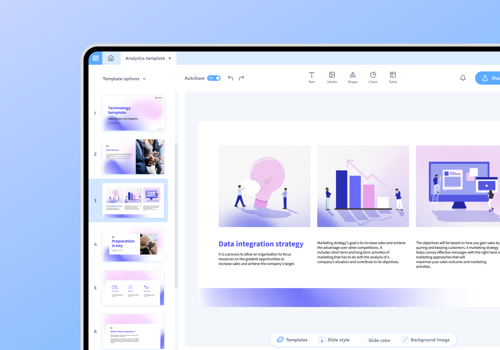 Custom Software Development Package Example: SAAS ONLINE PRESENTATION EDITOR