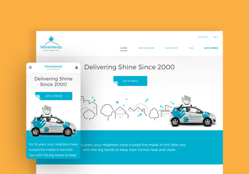 UX/UI Design Package Example: Polishing a Dusty Brand for a Cleaning Franchise