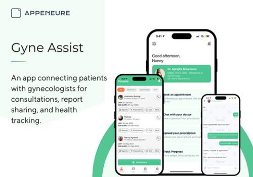 Mobile App Development Package Example: GyneAssist - On The Go PMS
