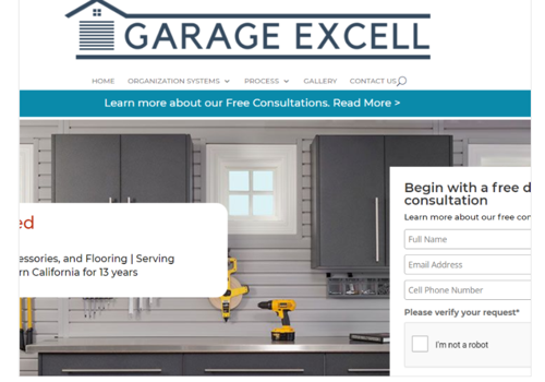 Search Engine Optimization Package Example: SEO Work of Garage Excel