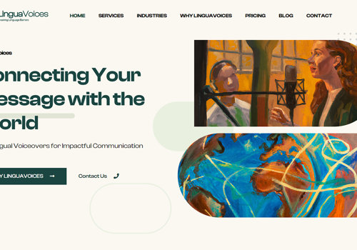 Branding Package Example: Web Design & Branding for LinguaVoices