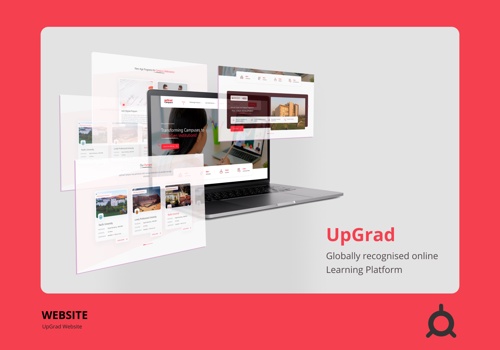 UX/UI Design Package Example: Upgrading Edutech Gaint Upgrad Website