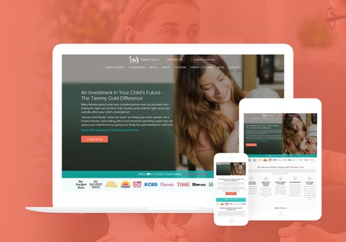 Web Design Package Example: Website Development & Marketing for Nanny Agency
