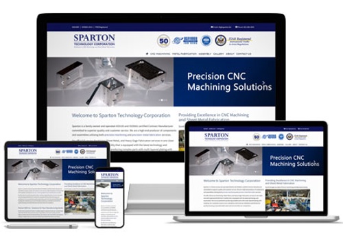 Web Design Package Example: Sparton Technologies