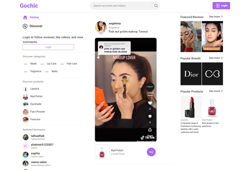 UX/UI Design Package Example: Beauty Commerce Web App