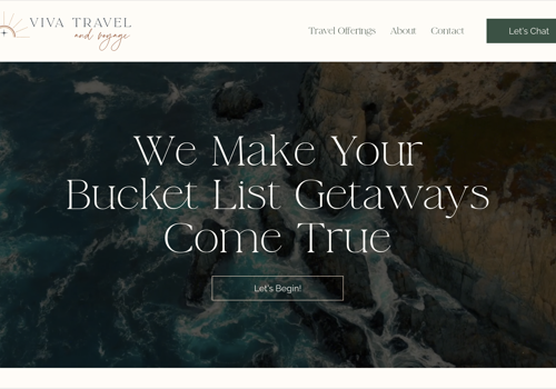 Web Design Package Example: Logo & Web Design for Independent Travel Agency