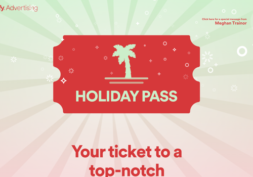 Custom Software Development Package Example: Spotify - Holiday Pass