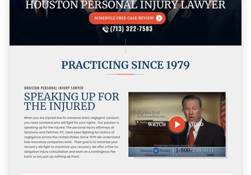 Pay Per Click Package Example: Personal Injury Lawyers