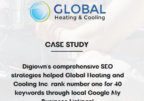 Search Engine Optimization Package Example: Global Heating And Cooling | SEO Portfolio Item