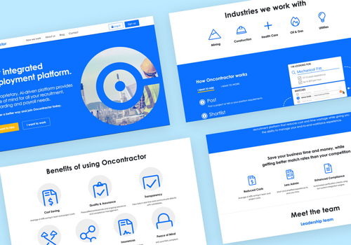 E-Commerce Development Package Example: OnContractor -online marketplace development