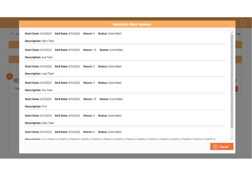 UX/UI Design Package Example: Invoice App for your company