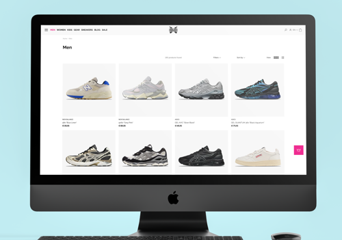 Web Design Package Example: SNEAKERS MAGENTO WEBISTE DEVELOPMENT