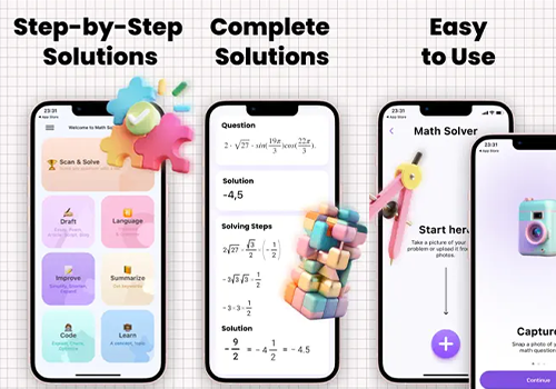 Mobile & App Marketing Package Example: Math Solver App for App Tools Maker LLC