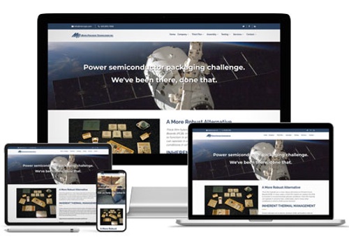 Web Design Package Example: Micro Precision Technologies