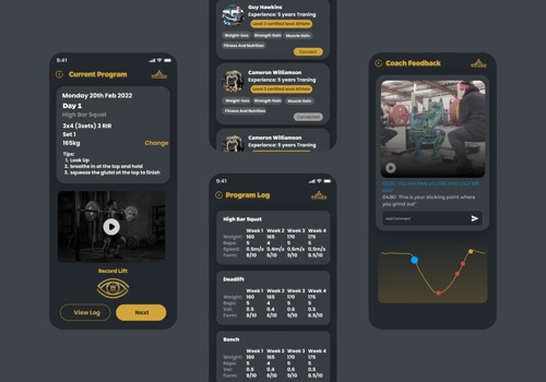 UX/UI Design Package Example: PureStrength