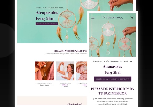 UX/UI Design Package Example: Dreamawakes