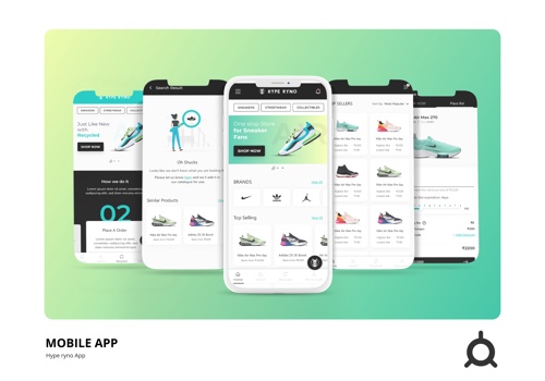 UX/UI Design Package Example: Designed India's First Shoe Bidding Application